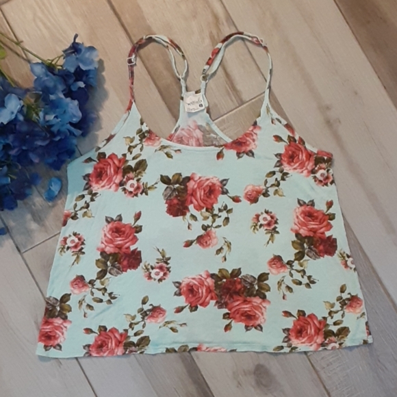 Essentials Rose Print Camisole Top - Picture 4 of 7